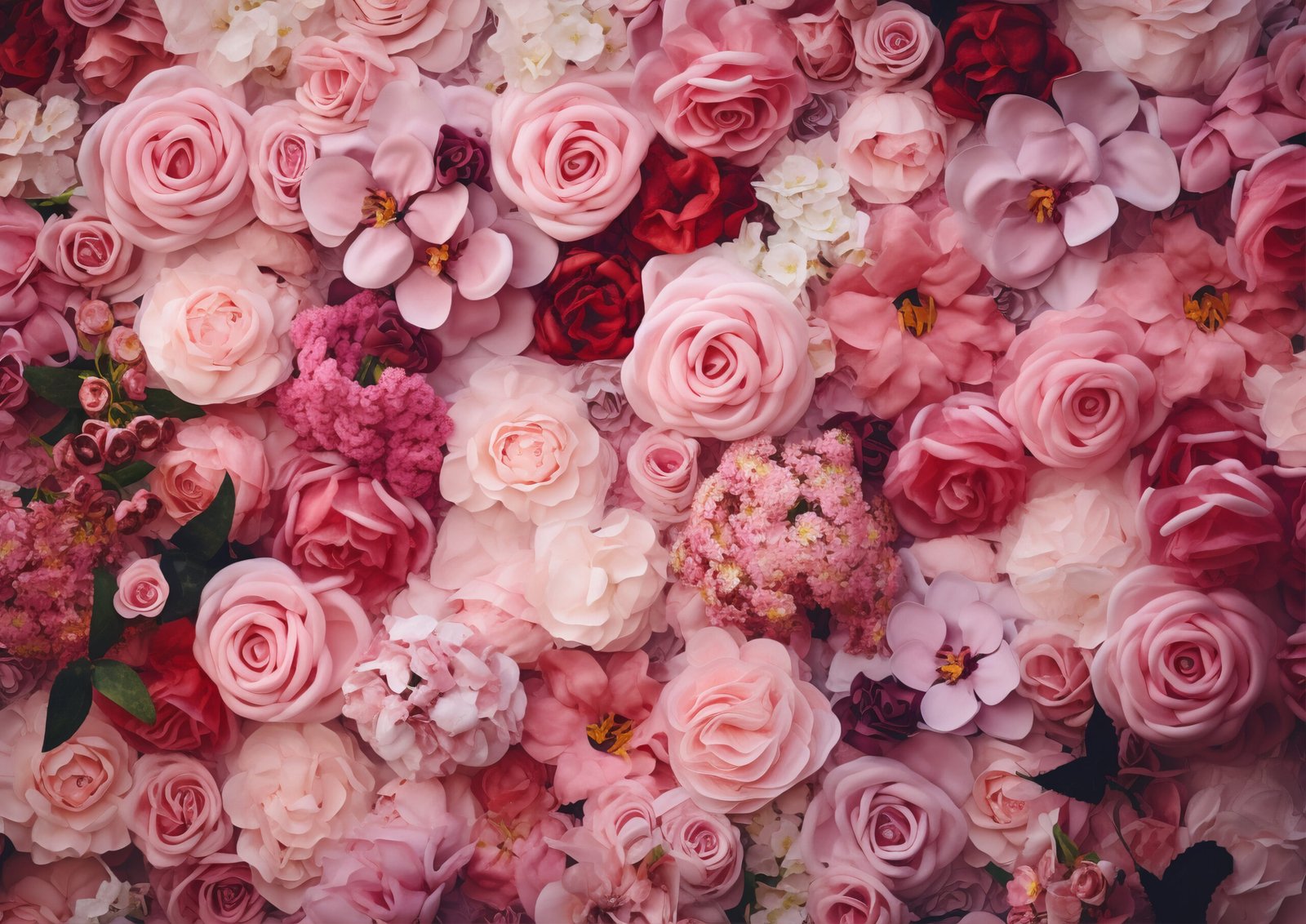 beautiful-roses-arrangement-top-view